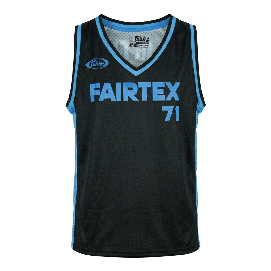 Fairtex JS27 Basketball Jersey - Black-Blue