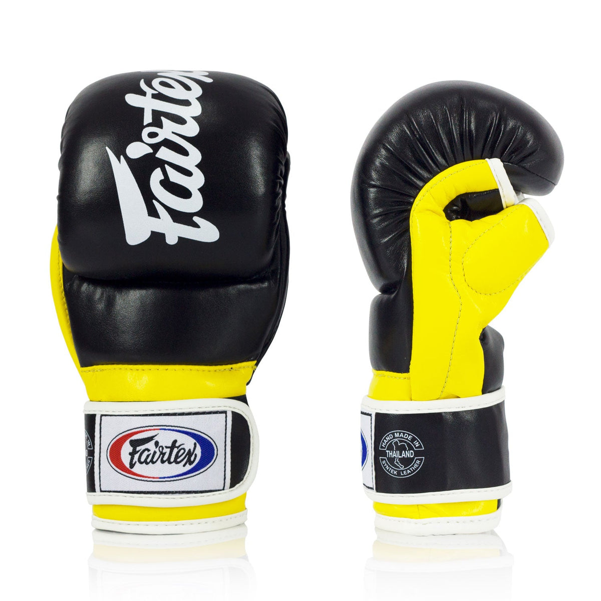 Fairtex FGV18 Super Sparring MMA Gloves - Black-Yellow