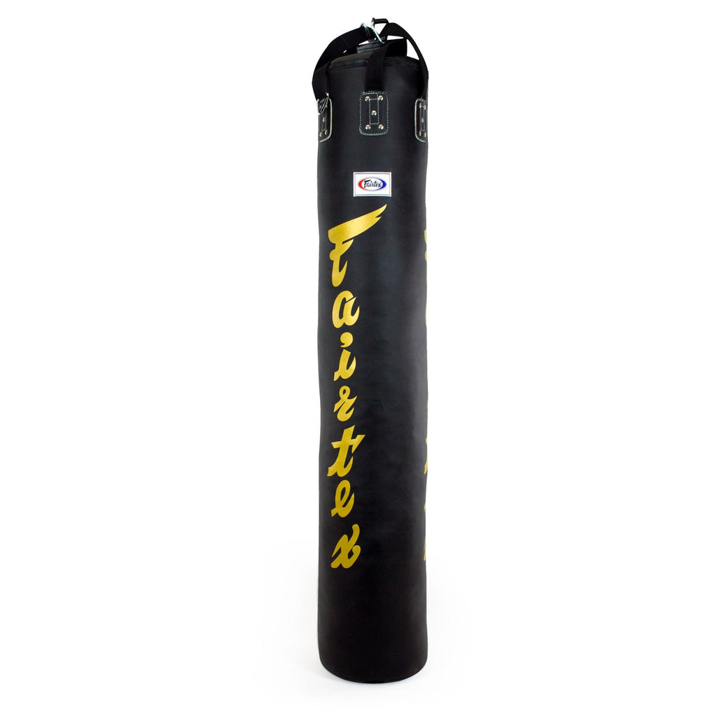 Fairtex HB6 6ft Muaythai Banana Bag - Black-Gold (UN-FILLED)