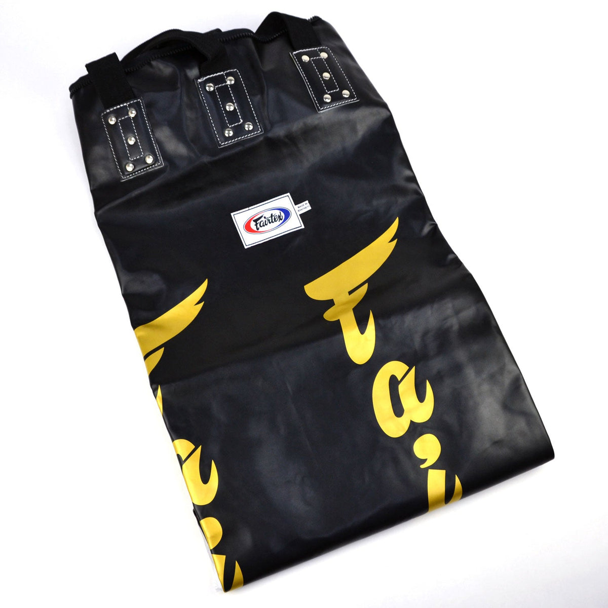 Fairtex HB6 6ft Muaythai Banana Bag - Black-Gold (UN-FILLED)