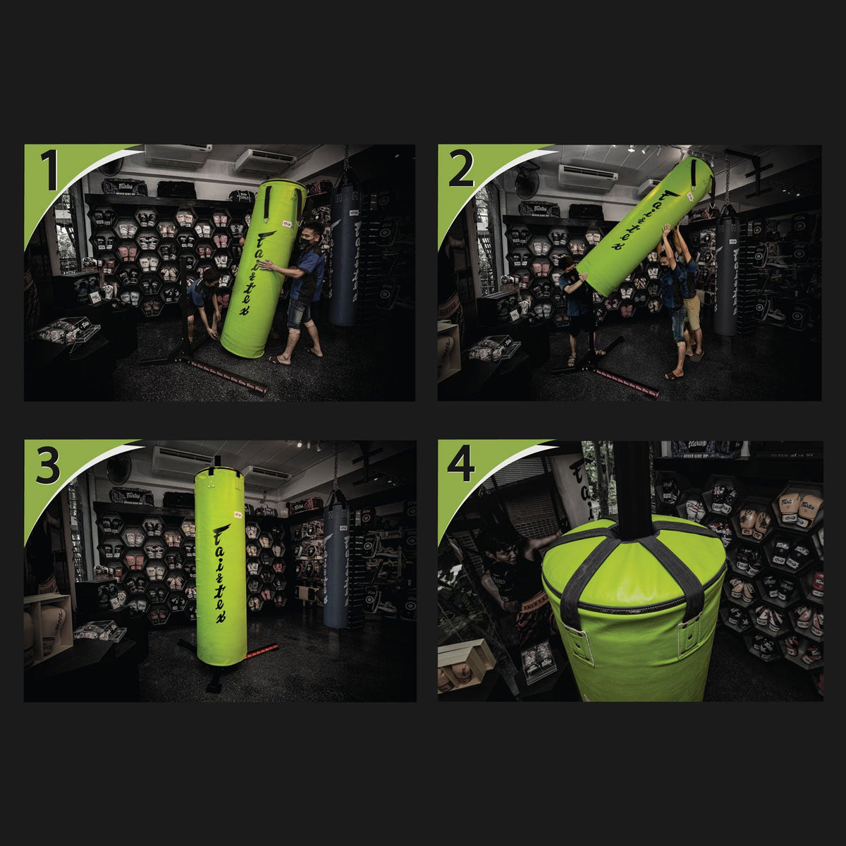 Fairtex HB7 7ft Pole Bag - Black (UN-FILLED)