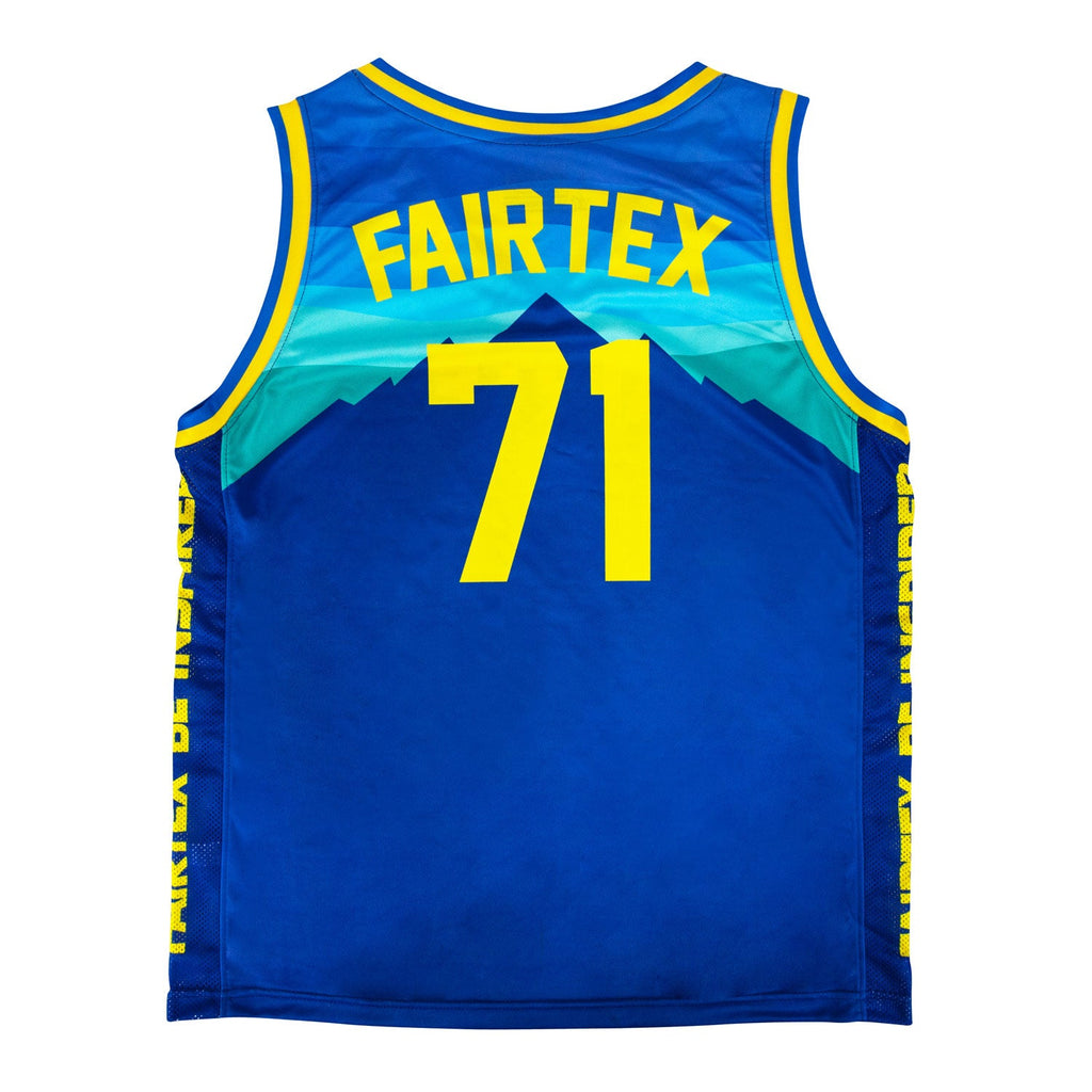 Fairtex JS26 Basketball Jersey - Blue-Yellow
