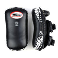 Twins Special KPL12 Deluxe Curved Leather Kick Pads - Black