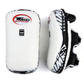 Twins Special KPL12 Deluxe Curved Leather Kick Pads - White-Black