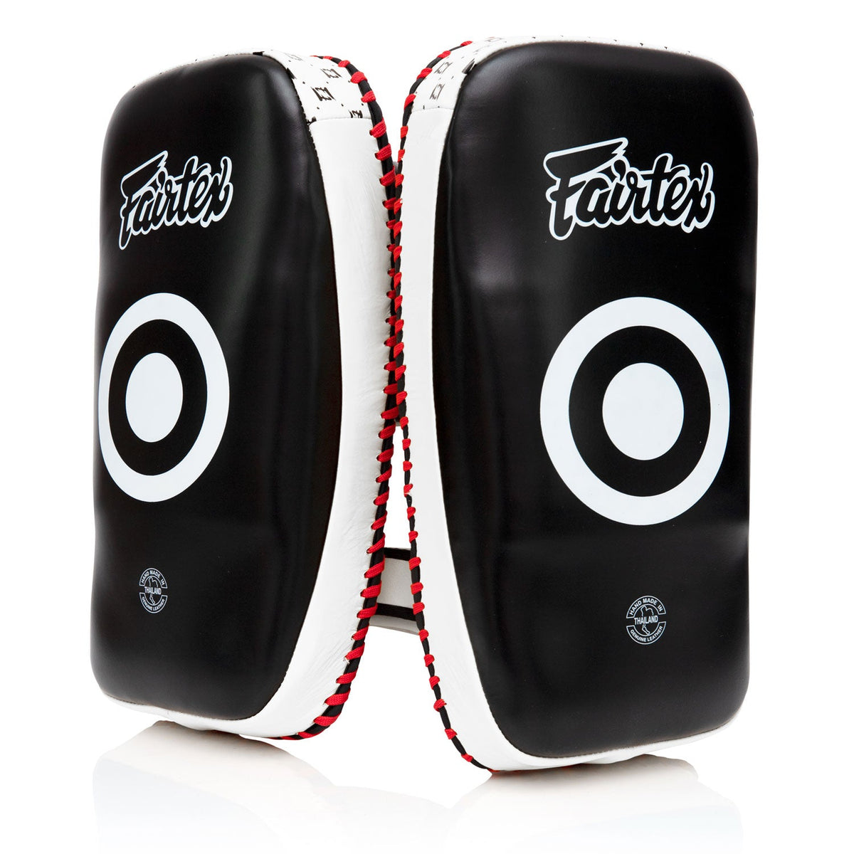 Fairtex KPLC2 Curved Thai Kick Pads Standard - Black-White