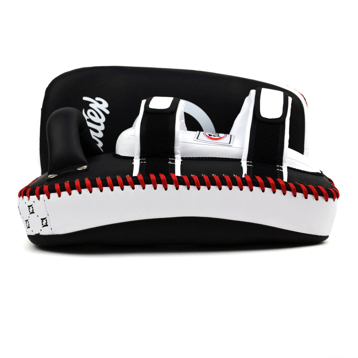 Fairtex KPLC5 Microfibre Thai Kick Pads - Black-White