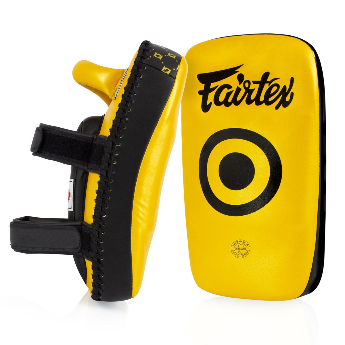 Fairtex KPLC5 Microfibre Thai Kick Pads - Gold