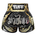TUFF Muay Thai Shorts - MS631 - Thai King Of Naga Black