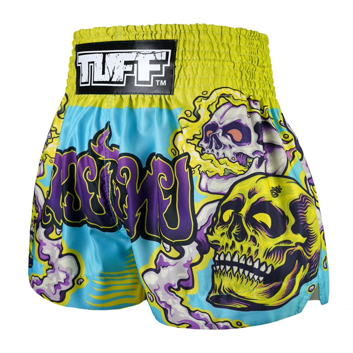 TUFF Muay Thai Shorts - MS682 - Trippy Skull