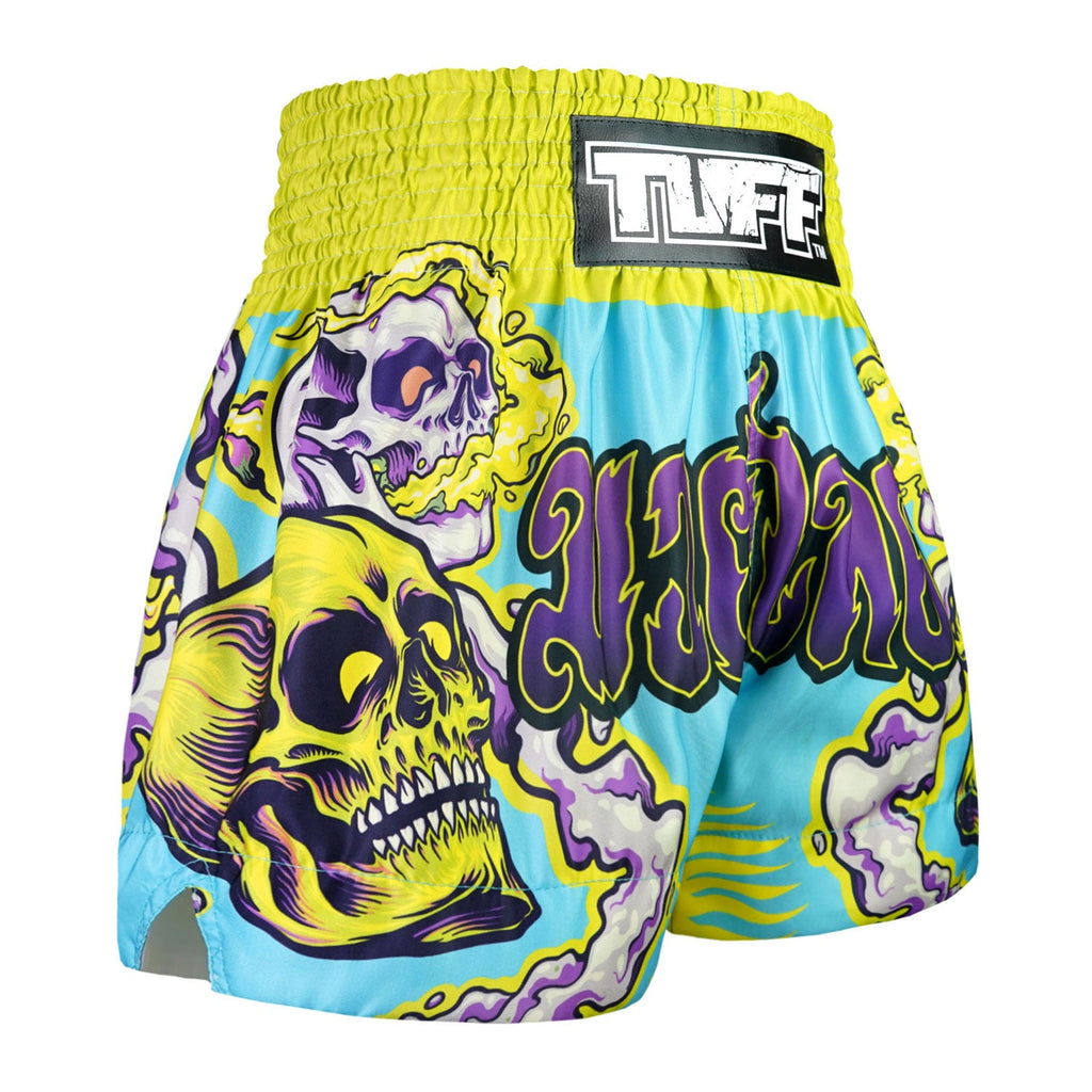 TUFF Muay Thai Shorts - MS682 - Trippy Skull