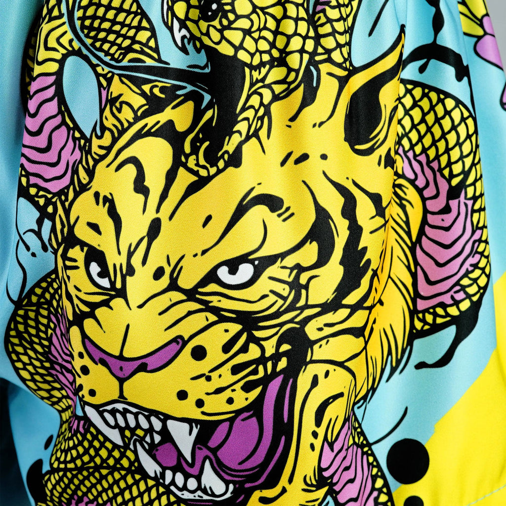 TUFF Muay Thai Shorts - MS685 - Tiger and Python