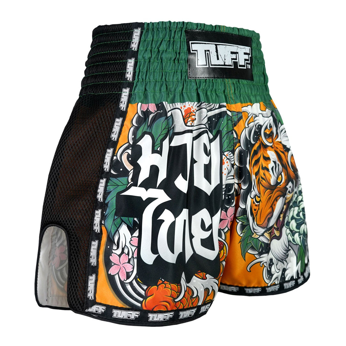 TUFF Muaythai Shorts Retro Style - MSC105 - Tora Mori to Kingyo