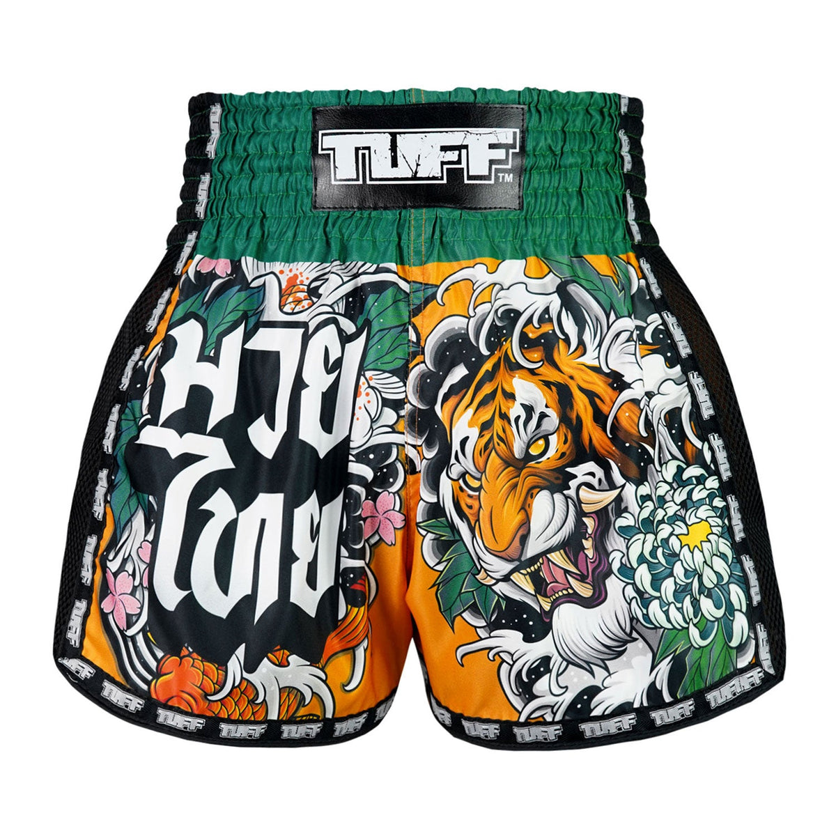 TUFF Muaythai Shorts Retro Style - MSC105 - Tora Mori to Kingyo