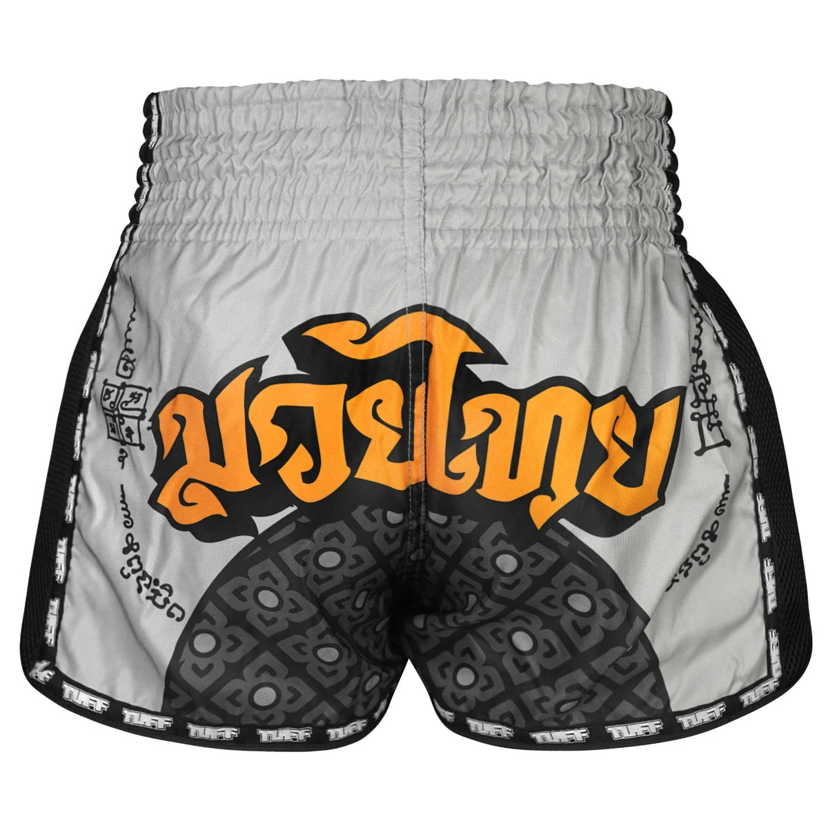 TUFF Muaythai Shorts Retro Style - MSC118 - Hanuman Yantra with War Flag