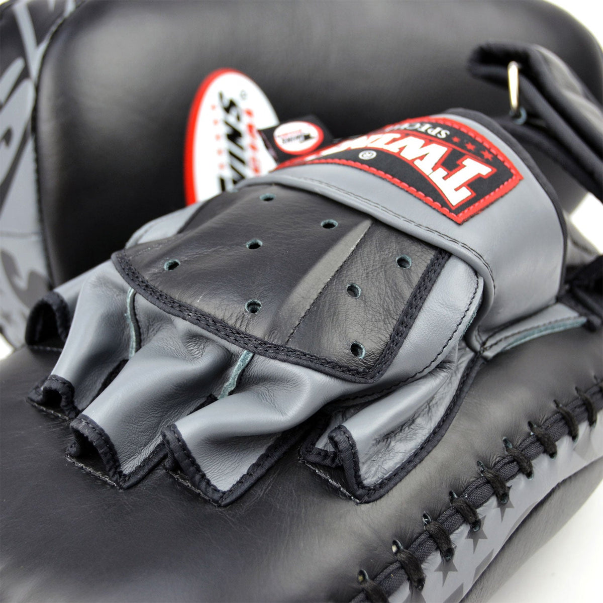 Twins Special PML23 Hybrid Kick Mitts - Black-Grey