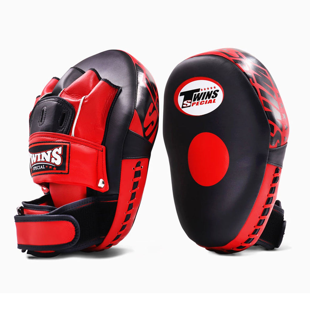 Twins Special PMS28 Microfibre Focus Mitts - Black-Red