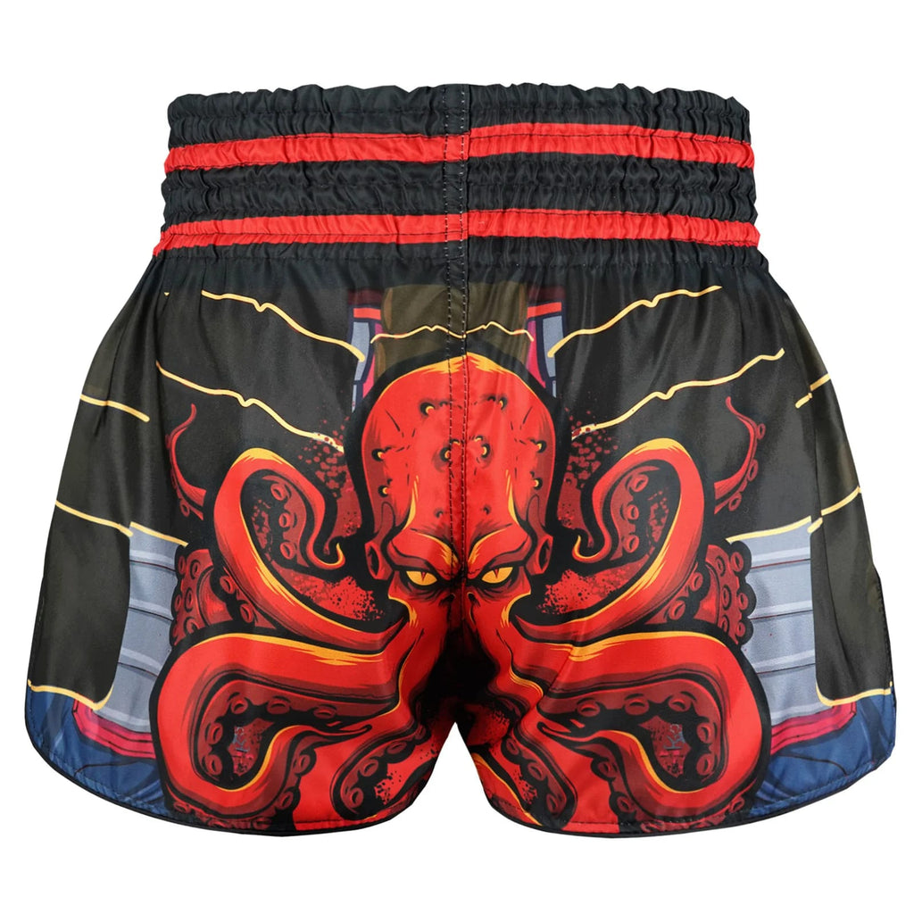TUFF High-Cut Retro Muaythai Shorts - RMS101 - The Undefeated Steel Spirits