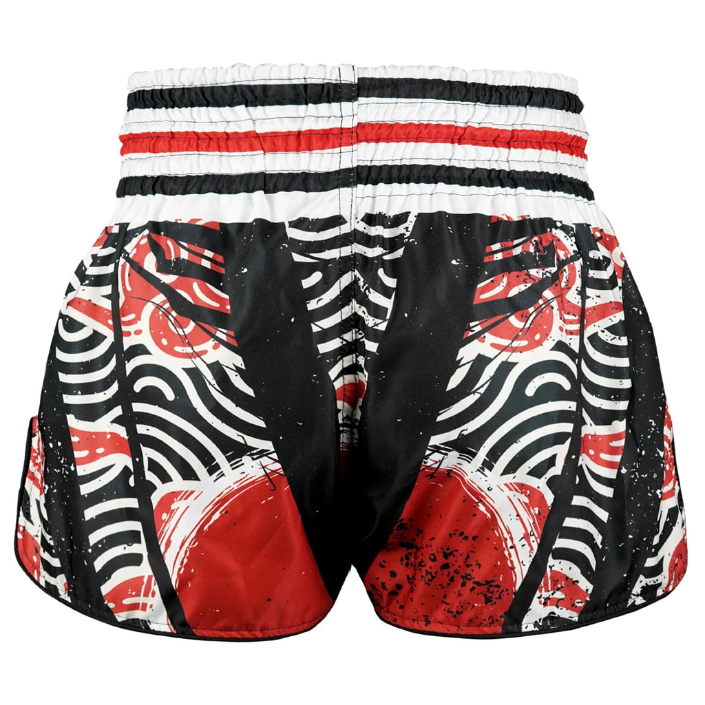 TUFF High-Cut Retro Muaythai Shorts - RMS102 - Waves of Bushido Elegance
