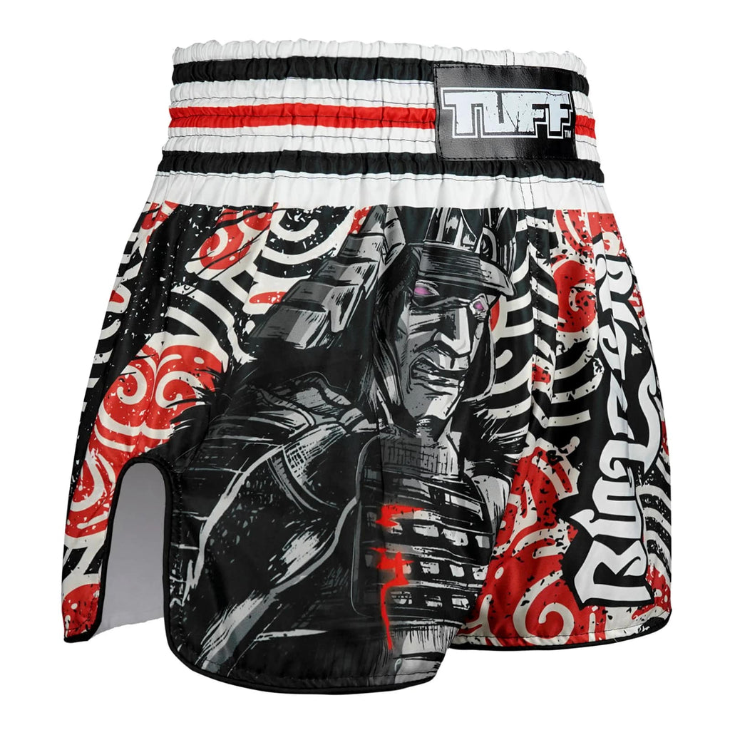 TUFF High-Cut Retro Muaythai Shorts - RMS102 - Waves of Bushido Elegance