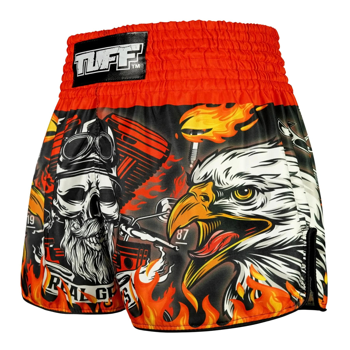 TUFF High-Cut Retro Muaythai Shorts - RMS108 - Graybeard and The Eagle
