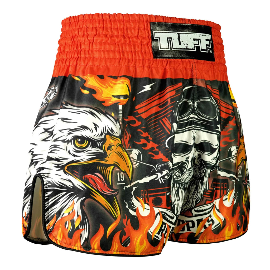 TUFF High-Cut Retro Muaythai Shorts - RMS108 - Graybeard and The Eagle