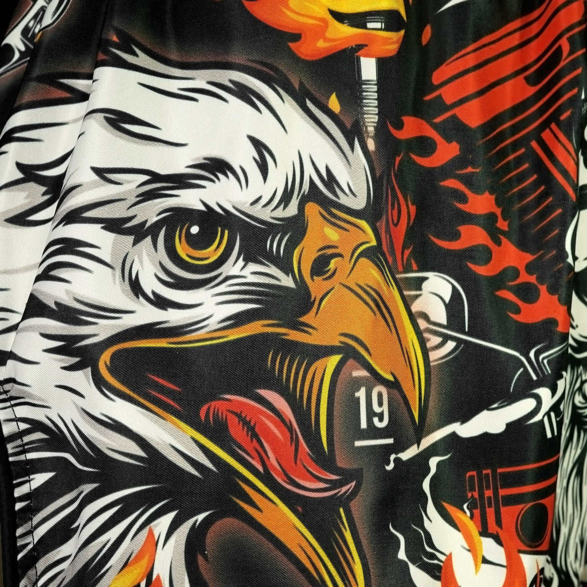 TUFF High-Cut Retro Muaythai Shorts - RMS108 - Graybeard and The Eagle