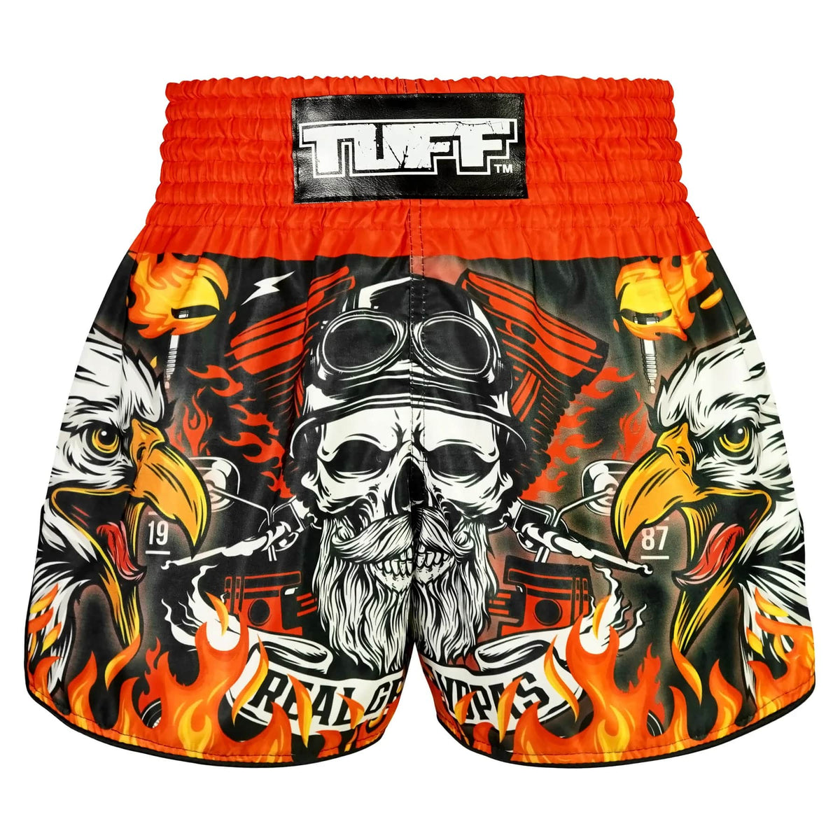 TUFF High-Cut Retro Muaythai Shorts - RMS108 - Graybeard and The Eagle