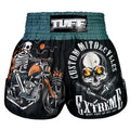 TUFF High-Cut Retro Muaythai Shorts - RMS109 - The Skull Rider