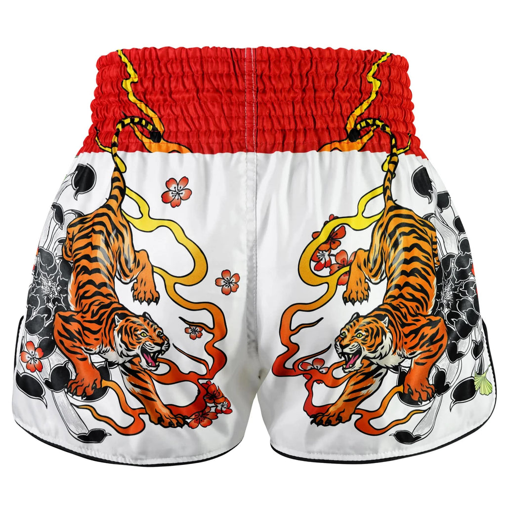 TUFF High-Cut Retro Muaythai Shorts - RMS110 - Tora Chikara Power of Tiger