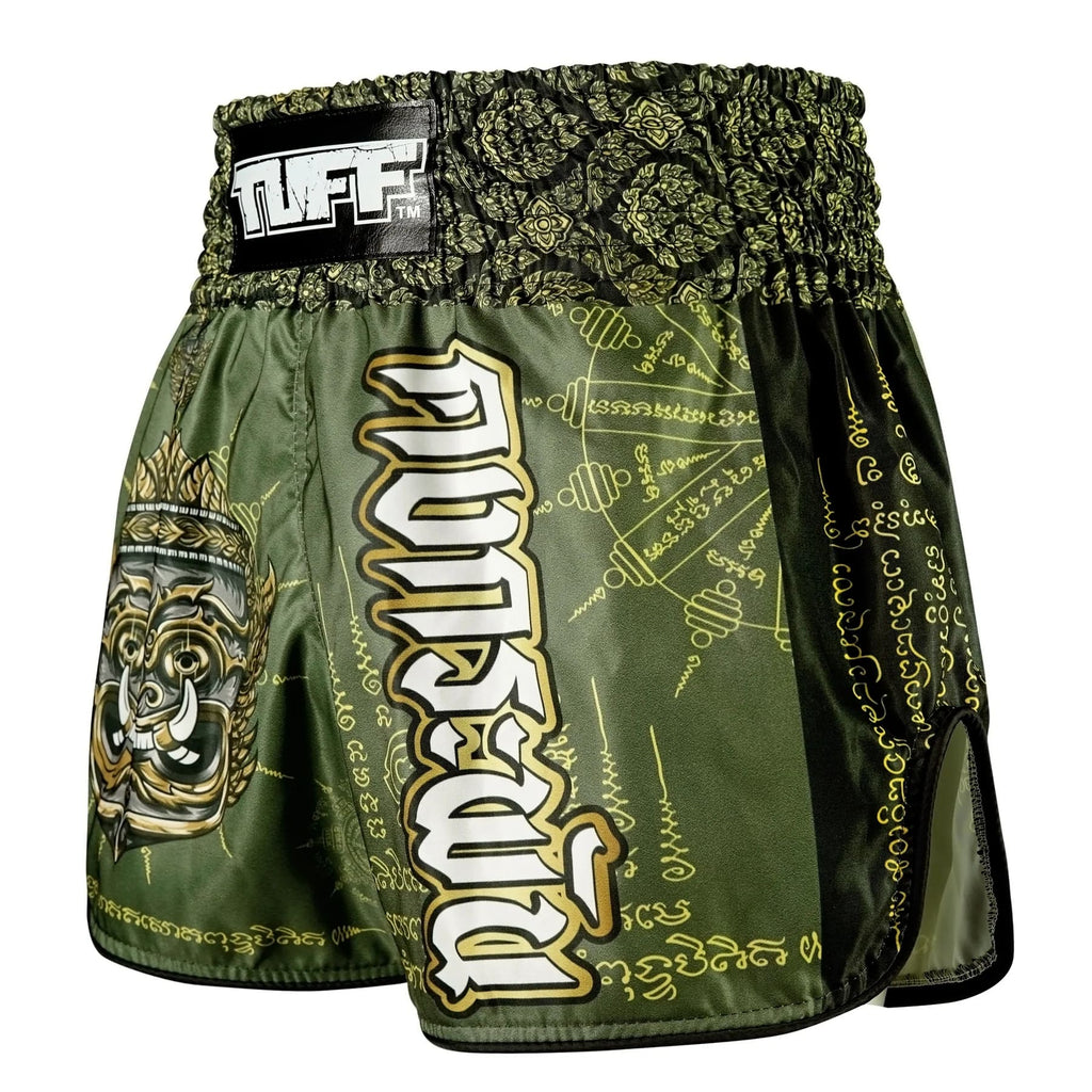 TUFF High-Cut Retro Muaythai Shorts - RMS117 - The Immortal Yaksa