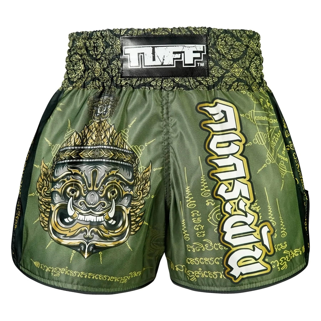 TUFF High-Cut Retro Muaythai Shorts - RMS117 - The Immortal Yaksa