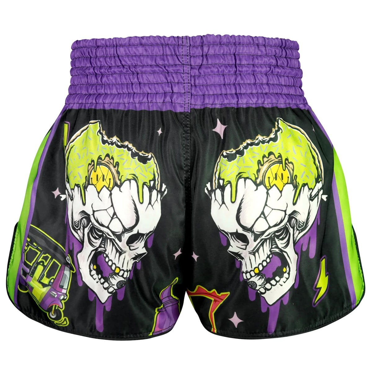 TUFF High-Cut Retro Muaythai Shorts - RMS118 - The TKO Night