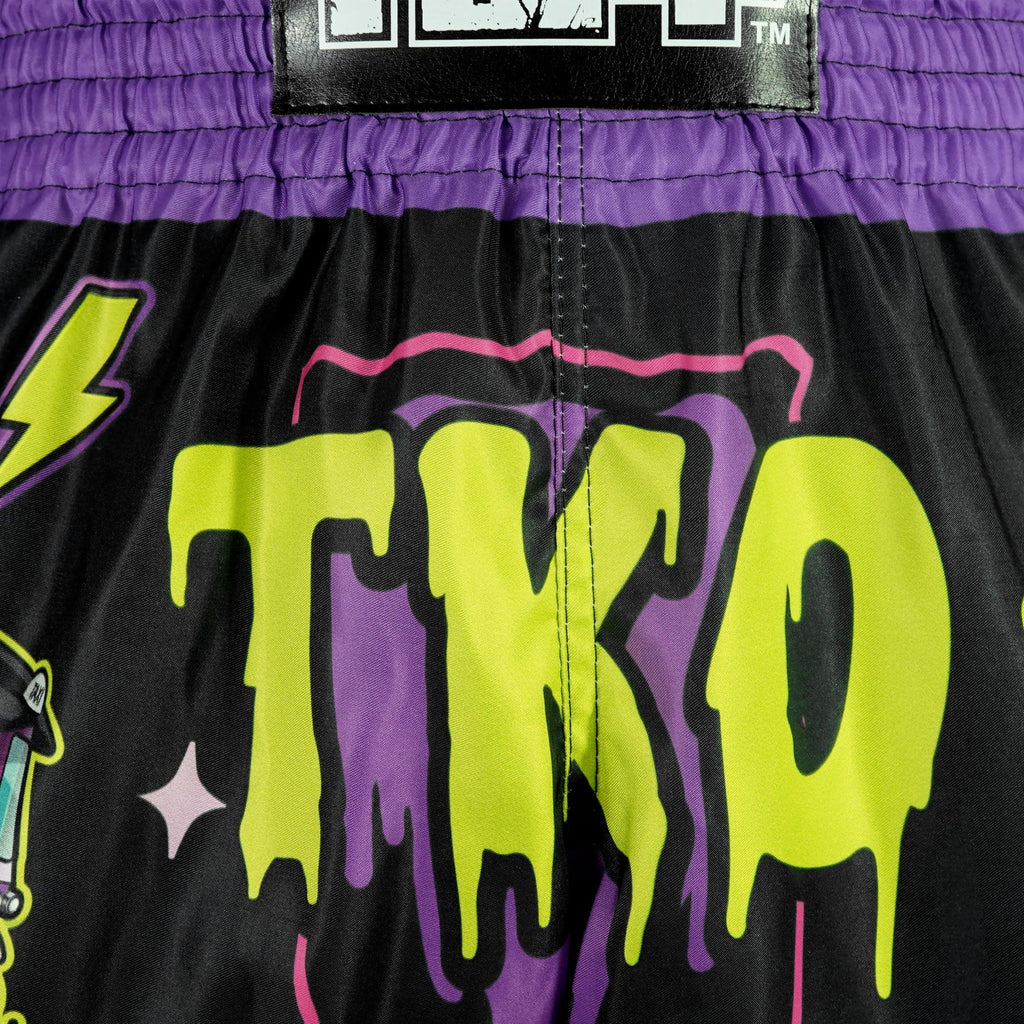 TUFF High-Cut Retro Muaythai Shorts - RMS118 - The TKO Night