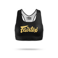 Fairtex SB1 Classic Sports Bra - Black-Gold