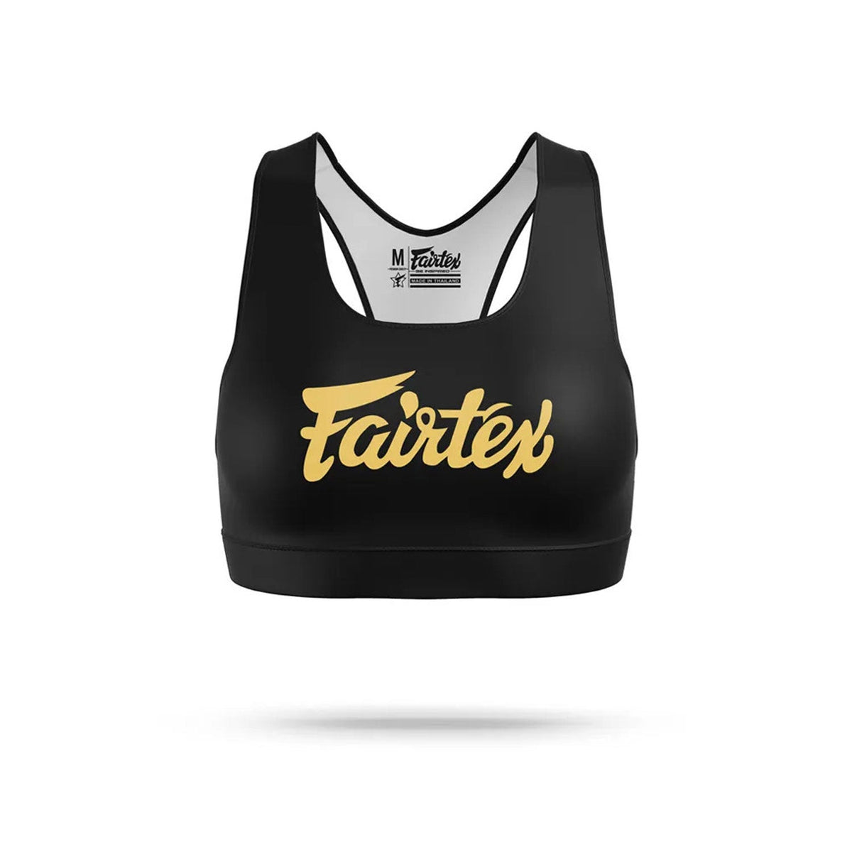 Fairtex SB1 Classic Sports Bra - Black-Gold