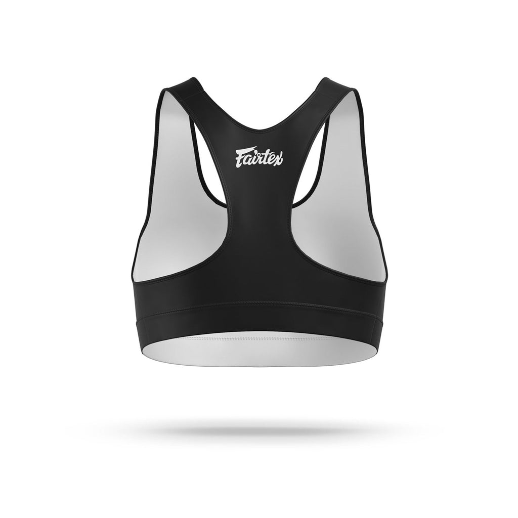 Fairtex SB1 Classic Sports Bra - Black-White