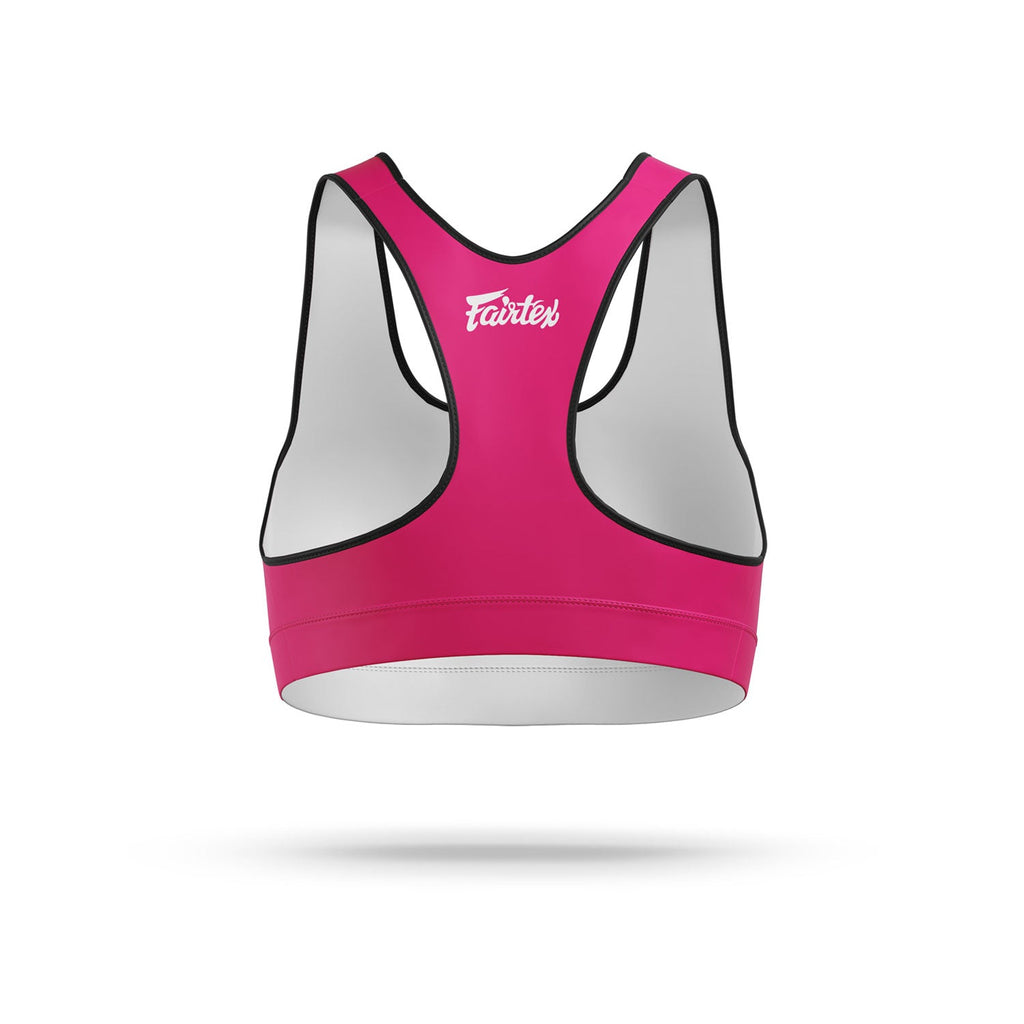 Fairtex SB1 Classic Sports Bra - Pink-White