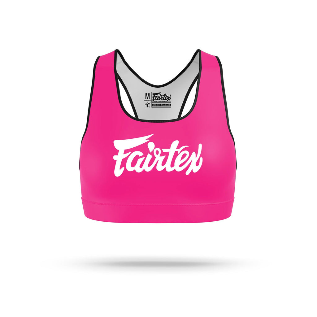 Fairtex SB1 Classic Sports Bra - Pink-White