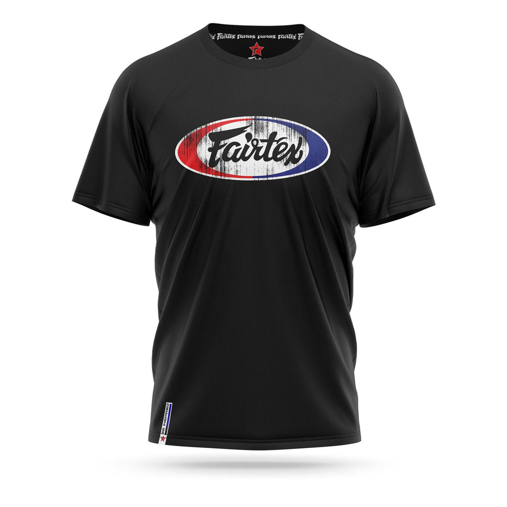 Fairtex TS4 Vintage Cotton T-Shirt - Black