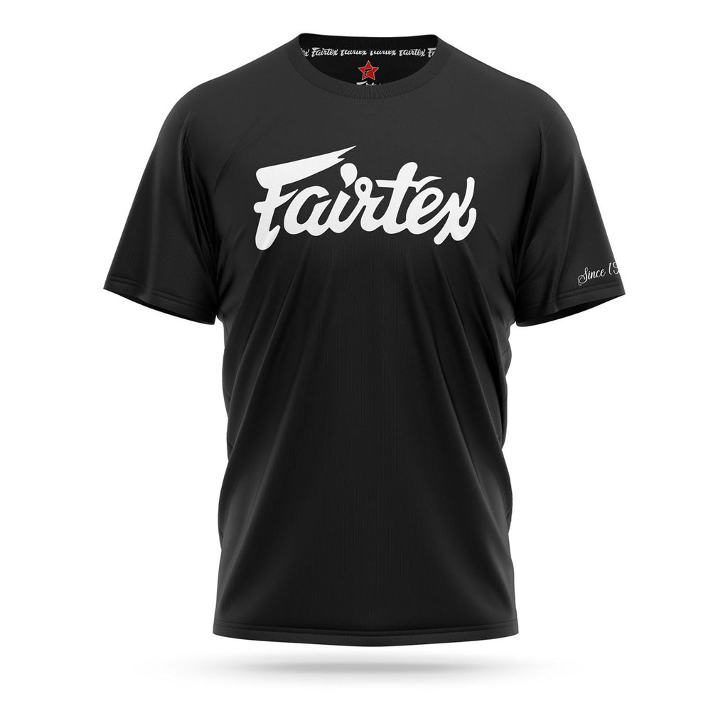 Fairtex TS7 Script Logo Cotton T-Shirt - Black