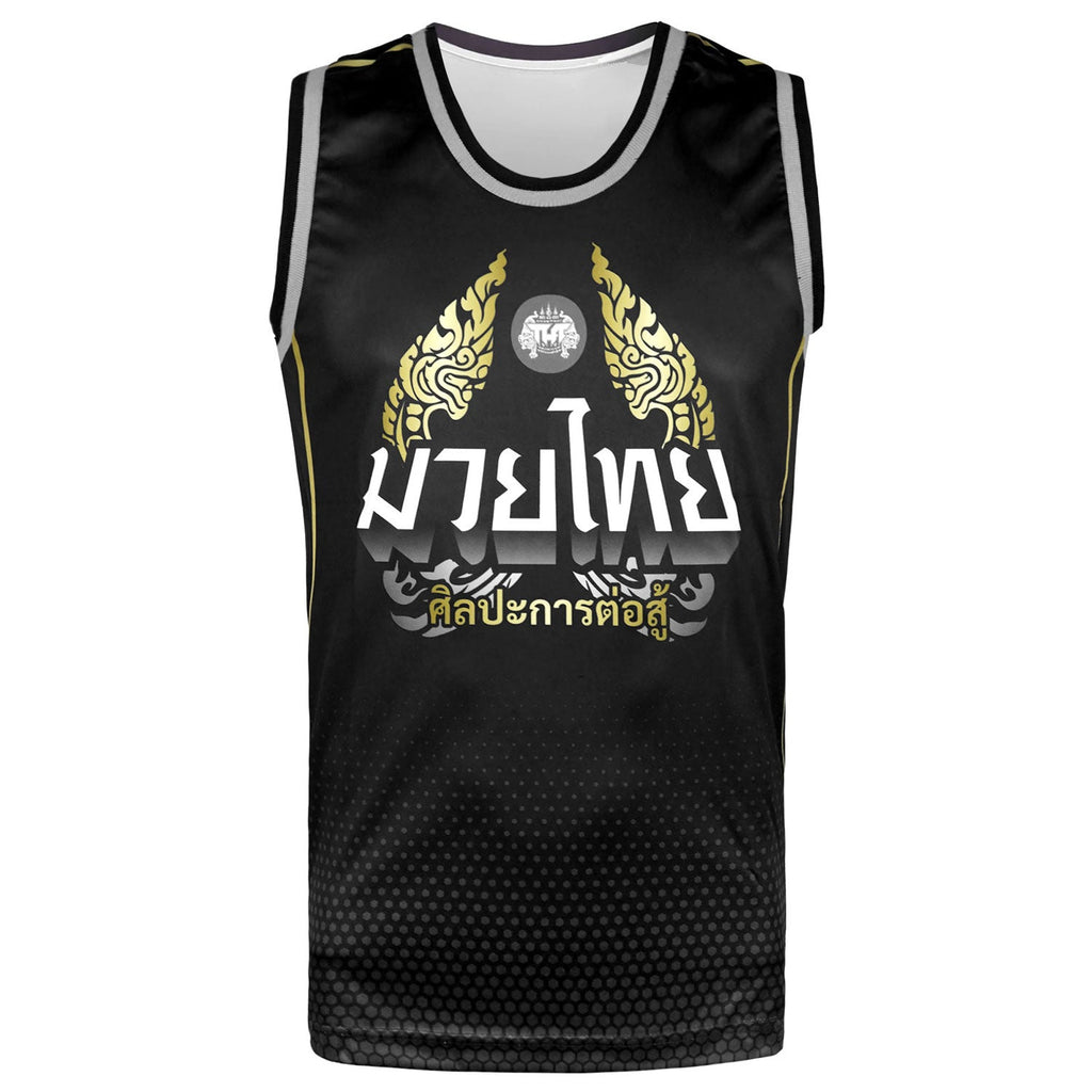 TUFF Tank Top - TT102 - Thai King Of Naga Black