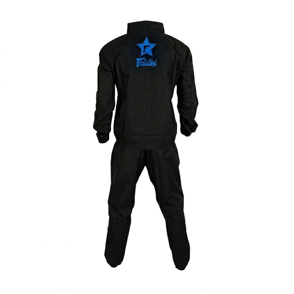 Fairtex VS3 Vinyl Sweatsuit - Black-Blue