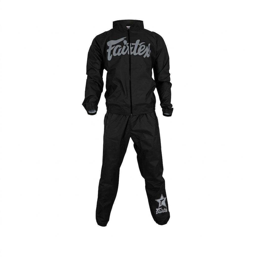 Fairtex VS3 Vinyl Sweatsuit - Black-Grey