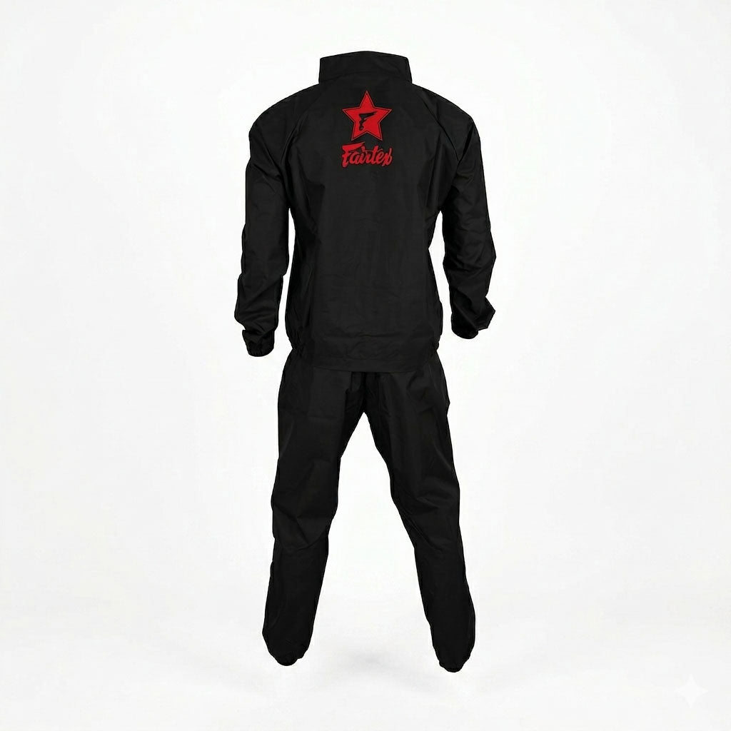 Fairtex VS3 Vinyl Sweatsuit - Black-Red